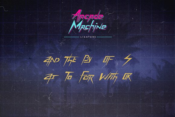 Arcade Machine 80’s Retro Font插图3