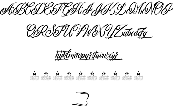 Inked Skin Personal Use font插图2