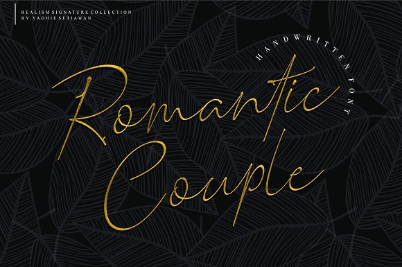 Romantic Couple Font插图