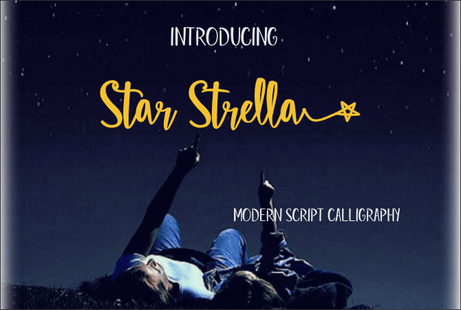 Star Strella font插图1