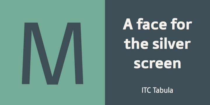 ITC Tabula Font Family插图1