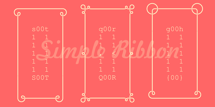 Simple Ribbon Font插图2