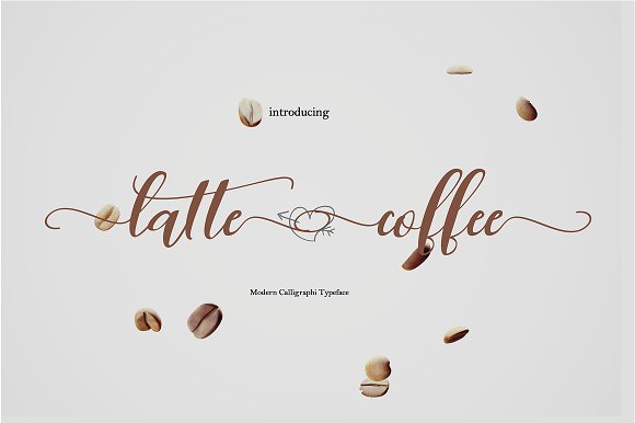 Latte Coffee only Font插图