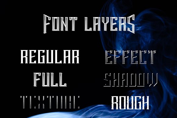 Smokers typeface Font插图2