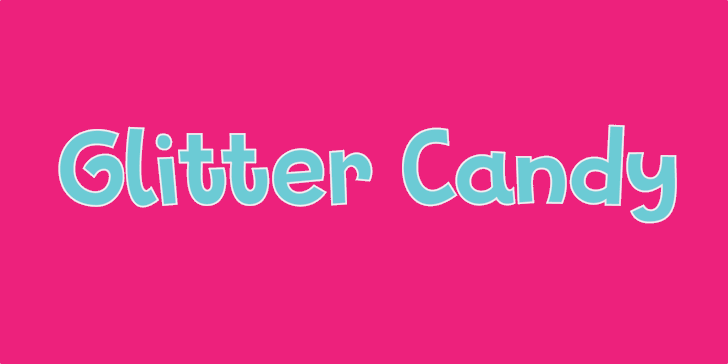 Glitter Candy DEMO font插图