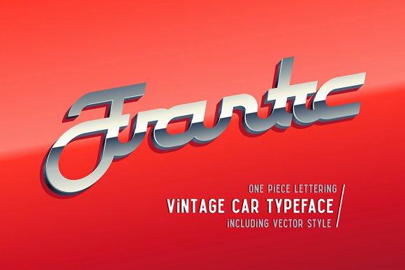 Frantic font & style插图