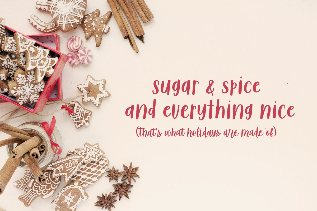 Sugar & Spice Font Duo插图3
