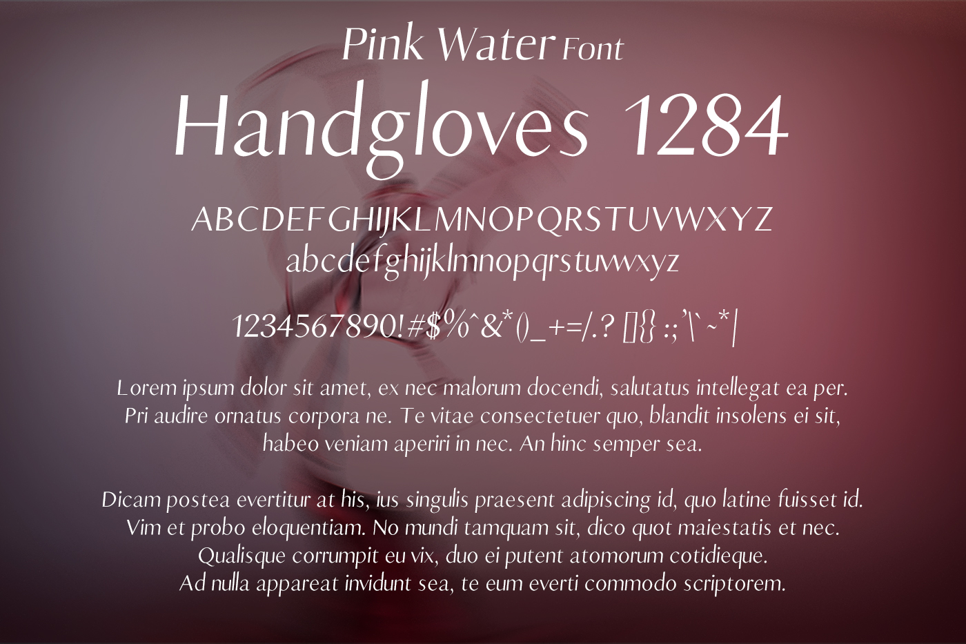 Pink Water Font Regular Font插图1