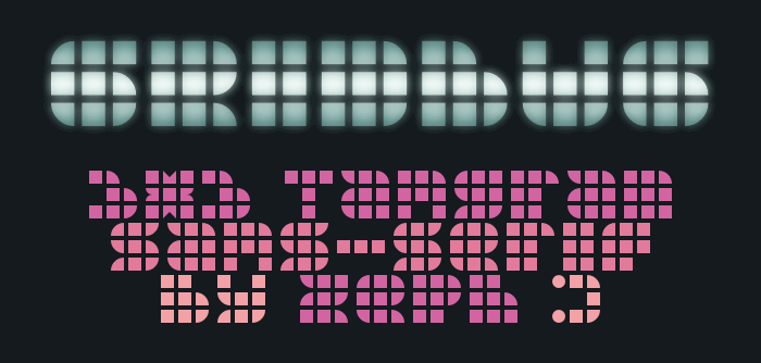 Gridbug font插图
