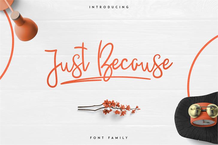 JustBecause font插图