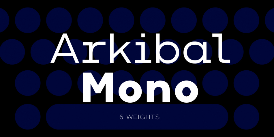 Arkibal Mono Font Family插图