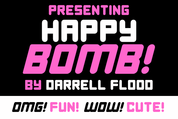 Happy Bomb font插图