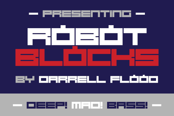 Robot Blocks font插图