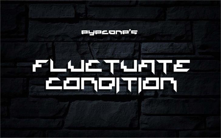 Fluctuate Condition font插图