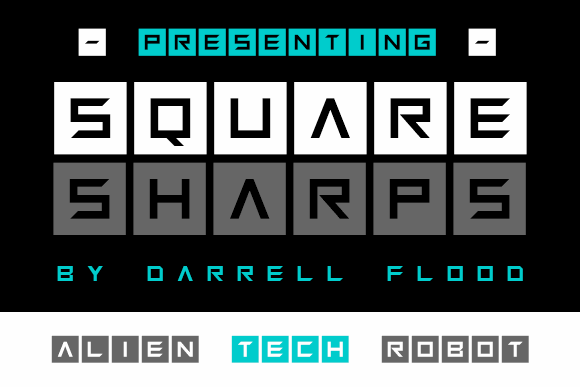 Squaresharps font插图