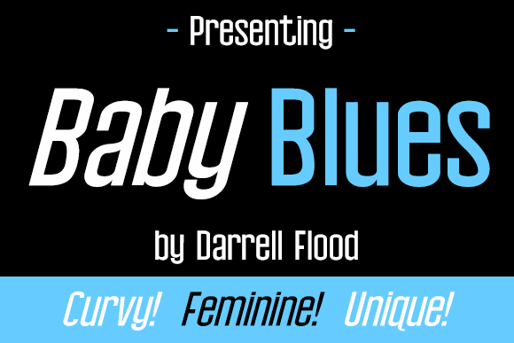 Baby Blues font插图