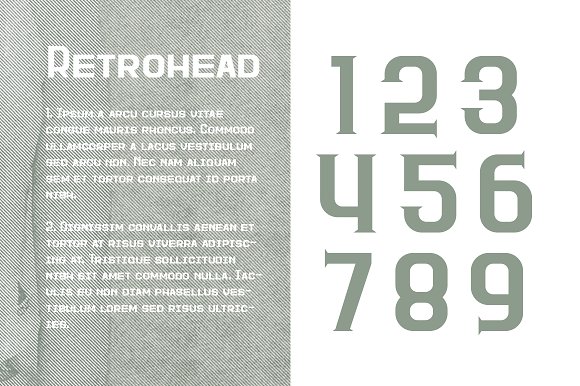 Retrohead Typeface Font插图2