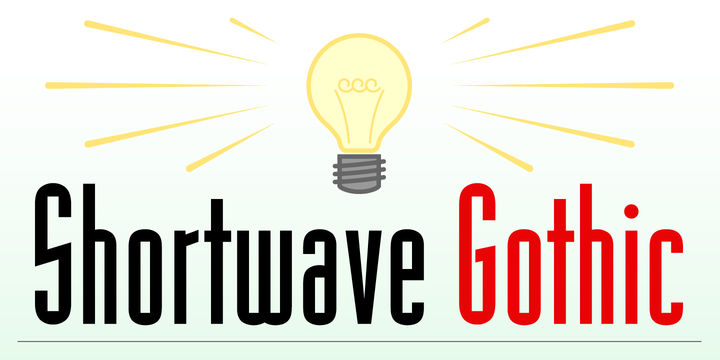 Shortwave Gothic Font Family插图