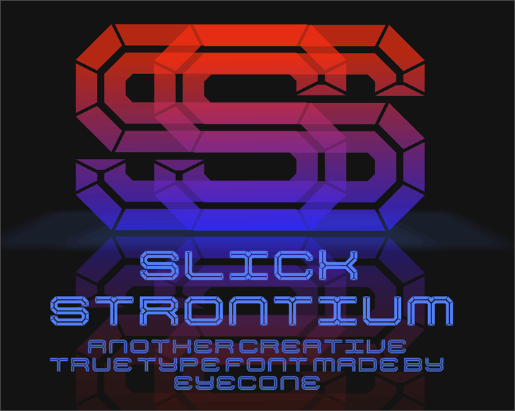 Slick Strontium font插图