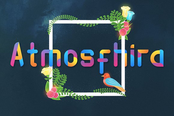 Atmosfhira | Opentype SVG Colorfont插图