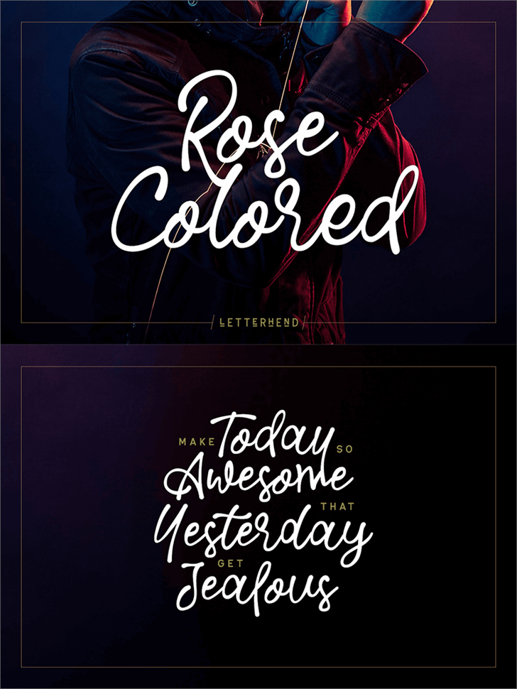 Rose Colored font插图