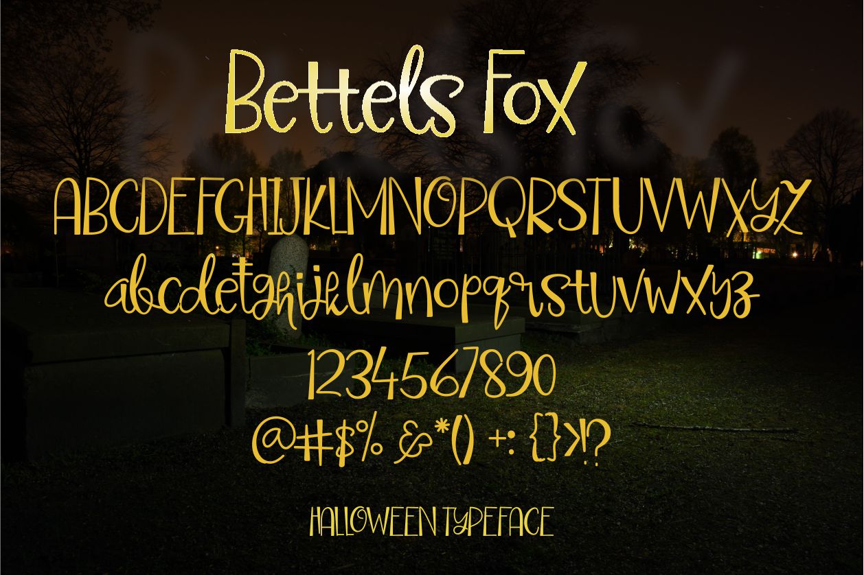 Bettels Fox Display Font插图4