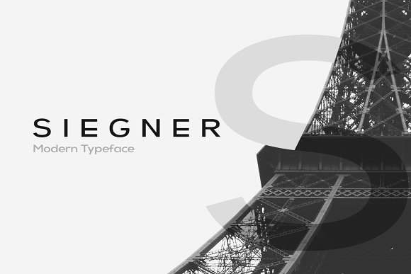 CreativeMarket SIEGNER – Modern Typeface + WebFont插图
