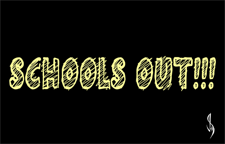 Schools Out!!! font插图