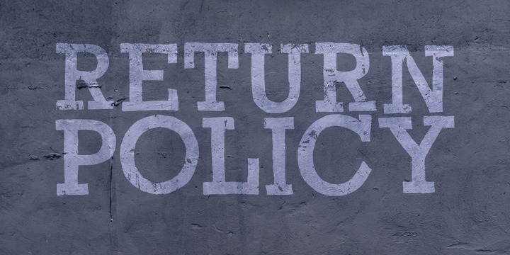 Return Policy Font Family插图