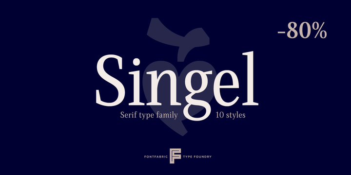 Singel Font Family插图