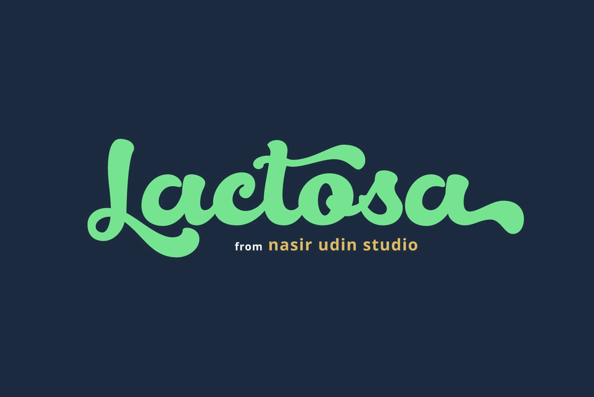 Lactosa Font Family插图