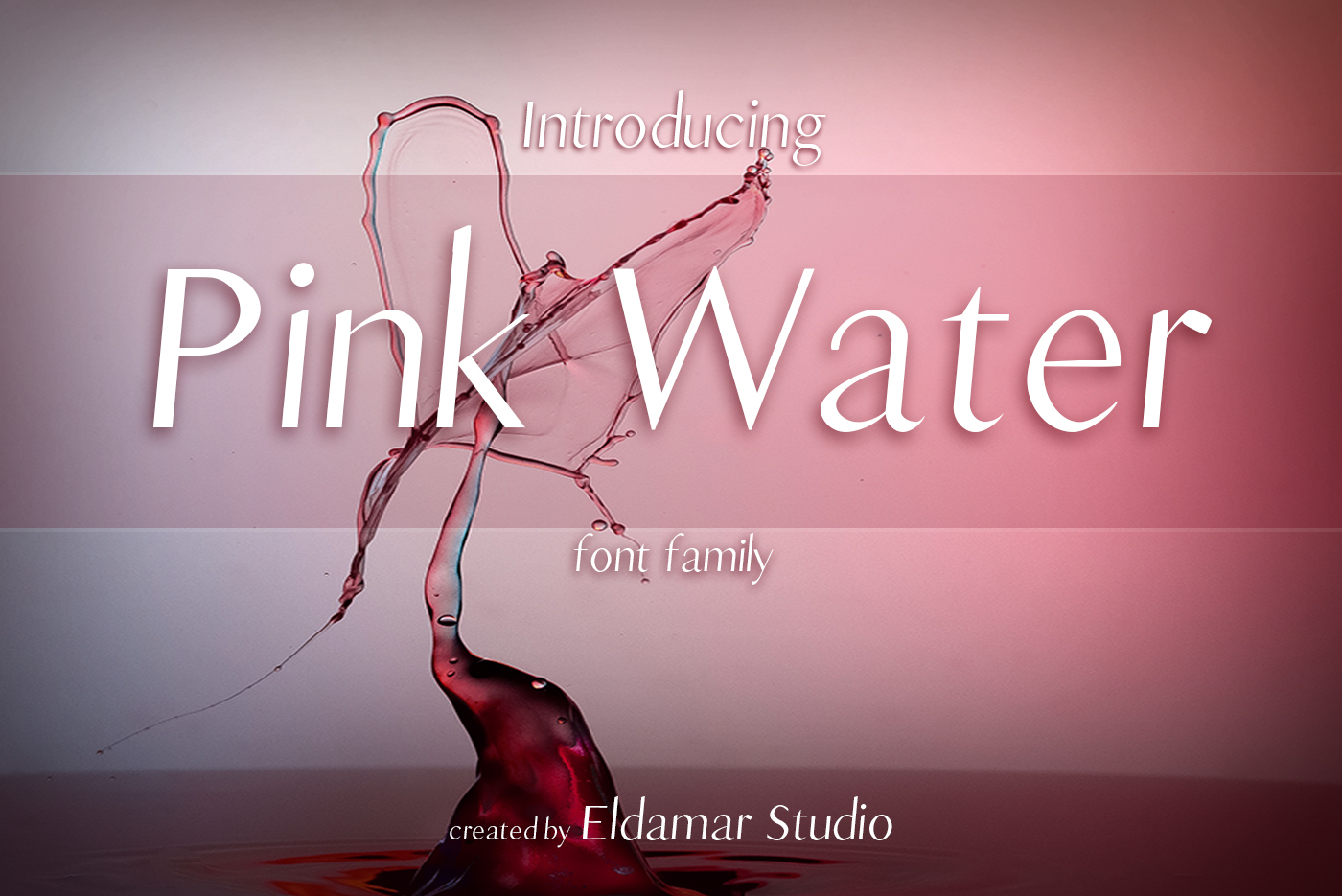 Pink Water Font Regular Font插图