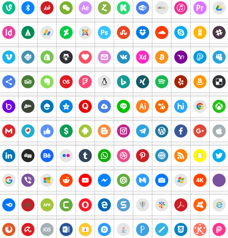 Type Icons Color 2019 font插图