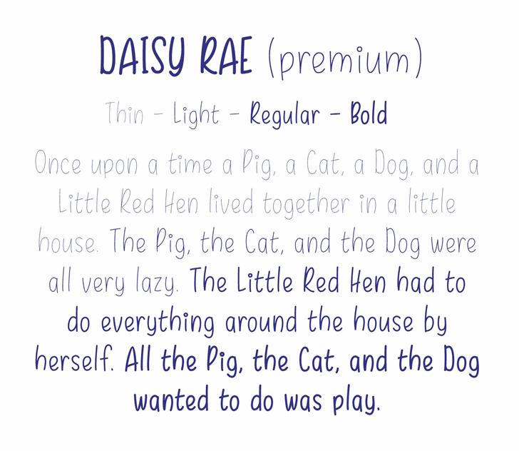Daisy Rae Thin font插图1