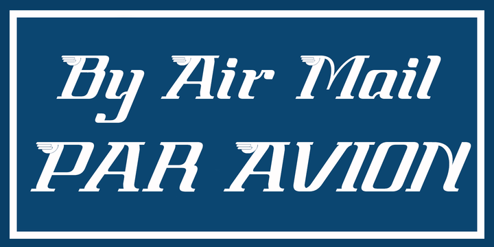 Par Avion Font Family插图1