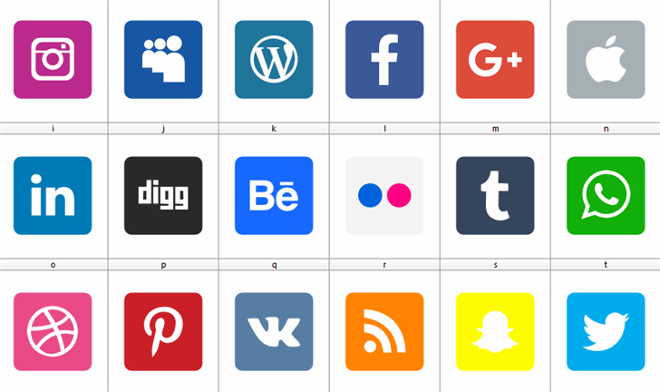Social Media 2019 font插图