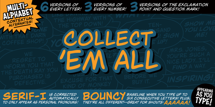 Collect Em All BB Font Family插图