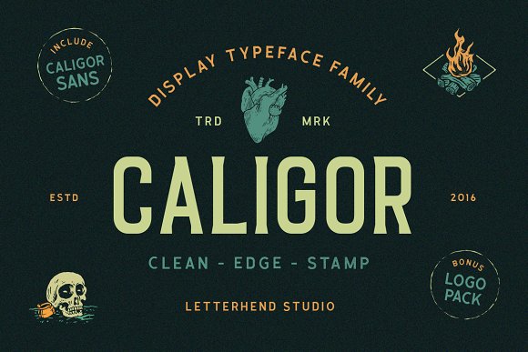 CALIGOR – Display Typeface Font插图