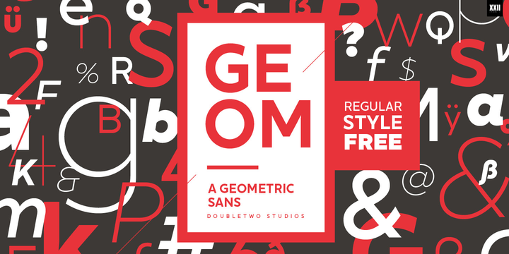 XXII Geom Font Scrip插图
