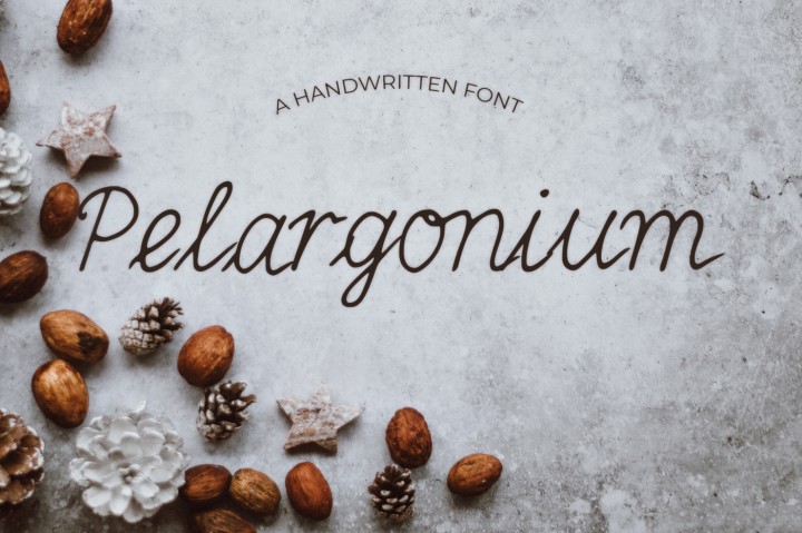 Pelargonium Font插图