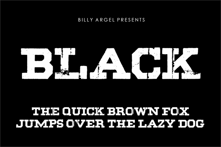 BLACK font插图