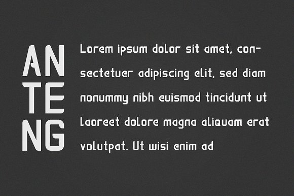 Anteng | Dual Width Font插图3