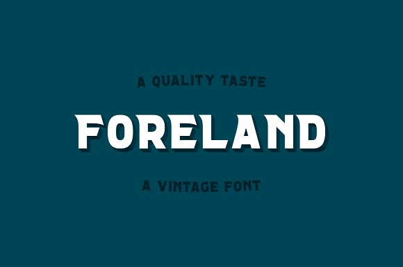 FORELAND | Vintage Font插图