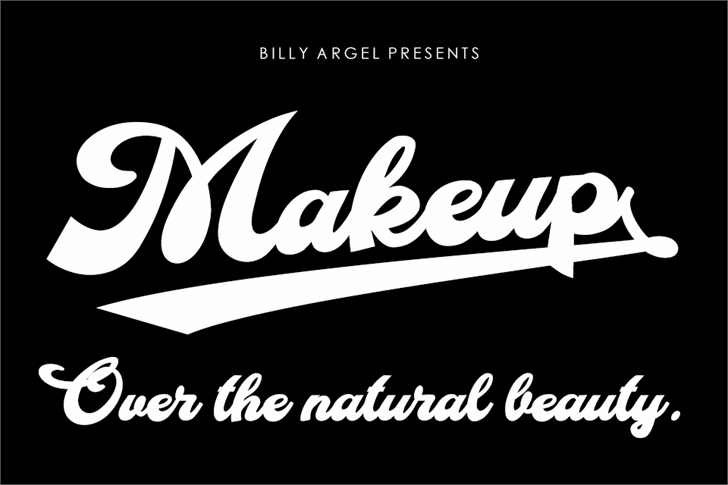 Makeup Personal Use font插图