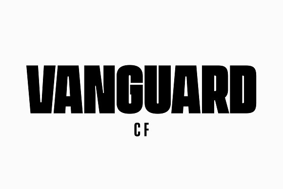 Vanguard CF: brilliant & bold sans插图