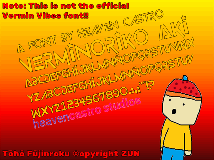 Verminoriko Aki font插图