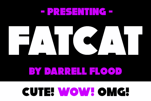 Fatcat font插图