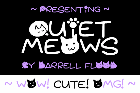 Quiet Meows font插图