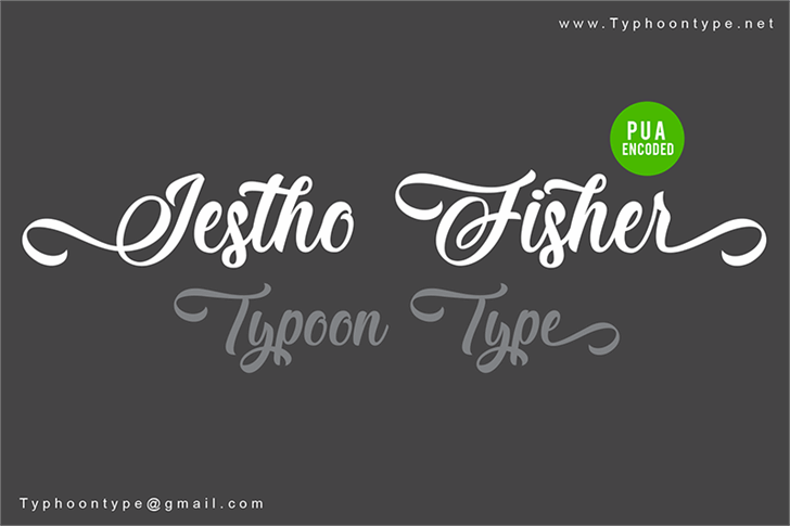 Jestho Fisher – Personal Use font插图