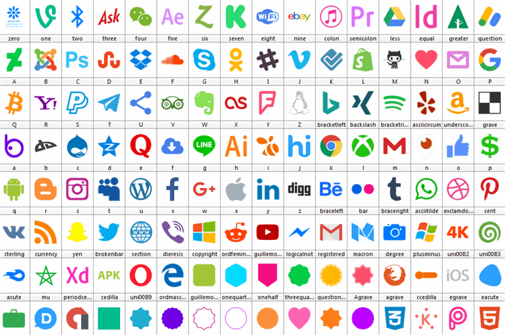 Icons Color 128 font插图1